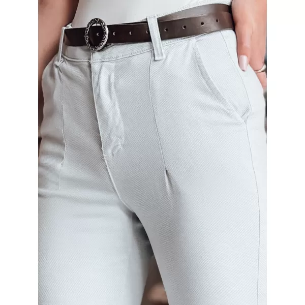  Pantalonii pentru doamne DSTREET TAIRONIK UY2538 GRI DESCHIS 