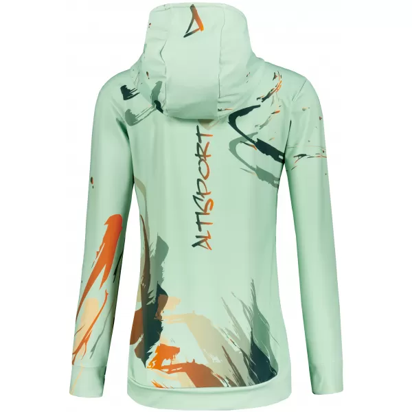  Premium cu hanorac funcțional pentru femei ALTISPORT VOJ/ALW074MI01 VERDE-PORTOCALIU 