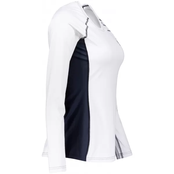  Tricou funcțional pentru femei cu mâneci lungi premium ALTISPORT VOJ/ALW078TR03 ALB 