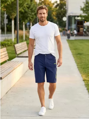 Pantaloni scurţi ALTISPORT EDWON ALBASTRU ÎNCHIS