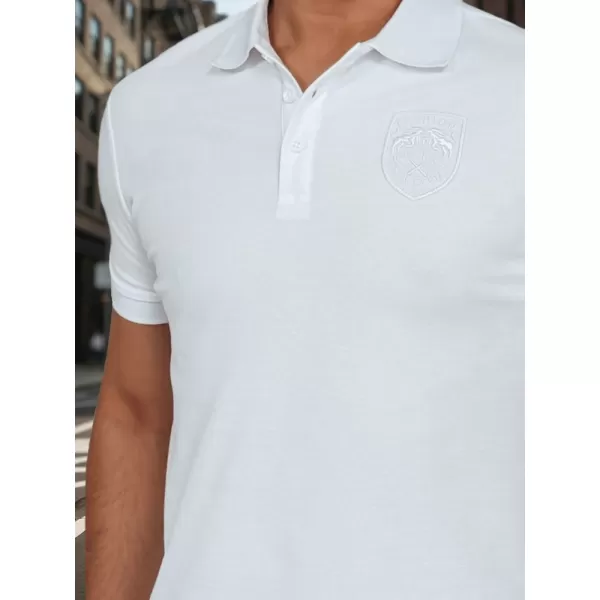  Mens t -thirt cu guler DSTREET PX0627 ALB 