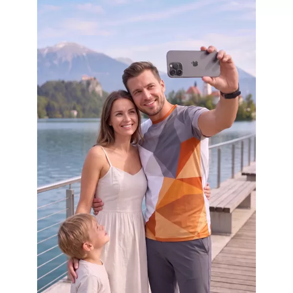  Funcțional t -thirt premium Plus ALTISPORT VOJ/ALM007TR02 PORTOCALIU/GRI 