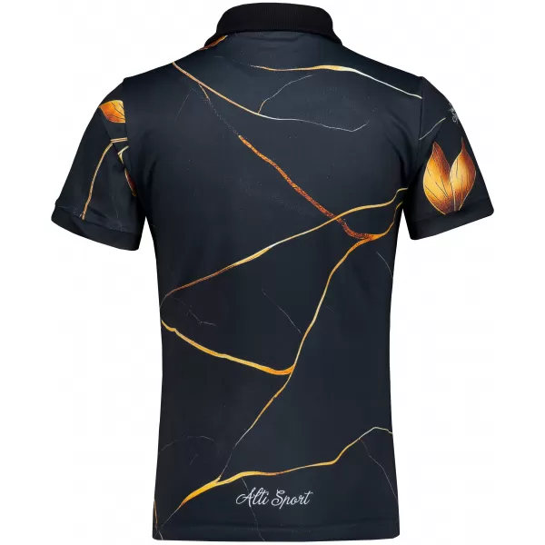  Tricou funcțional pentru femei cu guler premium ALTISPORT VOJ/ALW097TR05 FRUNZE DE AUR 