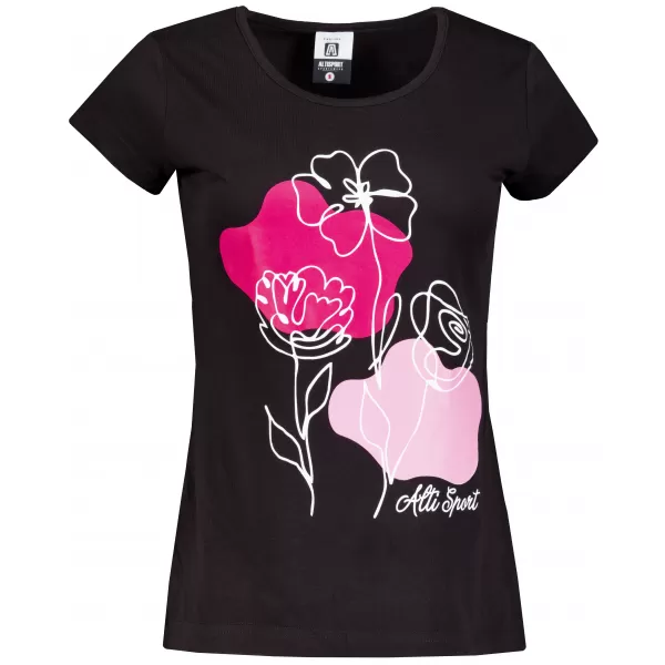  T -thirt ALTISPORT ALW189122 NEGRU -PINK 