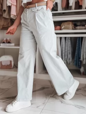 Pantalonii pentru doamne DSTREET MOBISKA UY2619 ALBASTRU DESCHIS