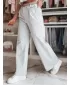 Pantalonii pentru doamne DSTREET MOBISKA UY2619 ALBASTRU DESCHIS