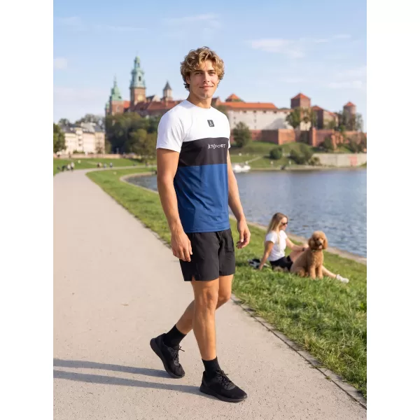  Funcțional t -thirt premium Plus ALTISPORT VOJ/ALM051TR02 ALB -BLUE 