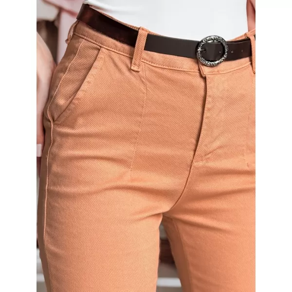  Pantalonii pentru doamne DSTREET TAIRONIK UY2543 PORTOCALE 