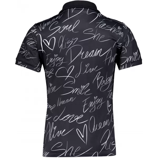  Tricou funcțional pentru femei cu guler premium ALTISPORT VOJ/ALW084TR05 NEGRU 