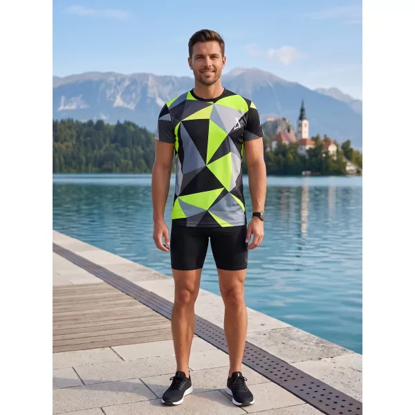 Funcțional t -thirt premium Plus ALTISPORT VOJ/ALM007TR02 NEGRU/FLUO YELLOW 