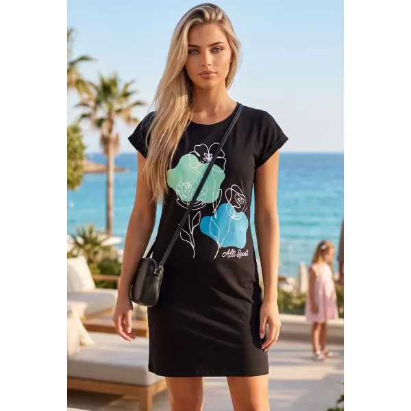  Rochie ALTISPORT ALW189178 NEGRU -BLUE 