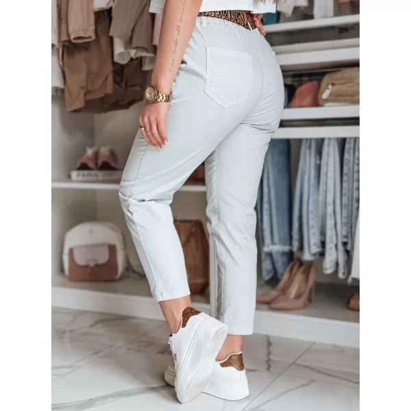  Pantalonii pentru doamne DSTREET MADELINA UY2625 GRI DESCHIS 