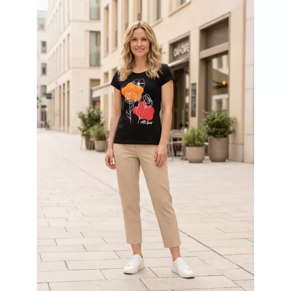  T -thirt ALTISPORT ALW189122 NEGRU -ORANGE 