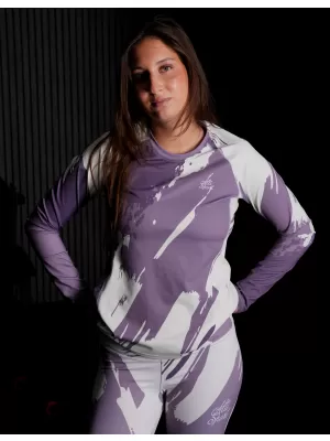 Tricou funcțional pentru femei cu mâneci lungi premium ALTISPORT VOJ/ALW081TR03 VIOLET