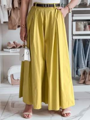 Pantalonii pentru doamne DSTREET FLOWES UY2589 CHIHLIMBAR