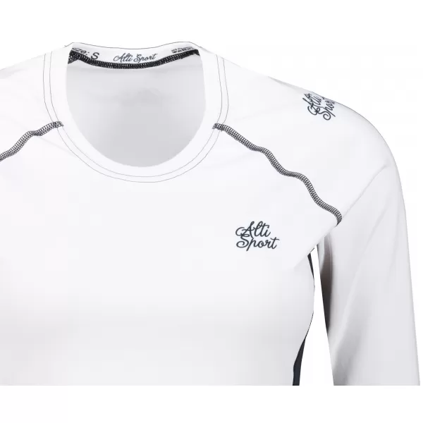  Tricou funcțional pentru femei cu mâneci lungi premium ALTISPORT VOJ/ALW078TR03 ALB 