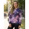 Premium cu hanorac funcțional pentru femei ALTISPORT VOJ/ALW055MI01 NEGRU -VIOLET