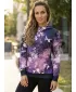 Premium cu hanorac funcțional pentru femei ALTISPORT VOJ/ALW055MI01 NEGRU -VIOLET