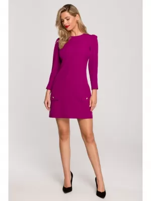 Rochie MAKOVER K148 RUBINE