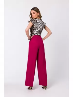 Pantaloni de dama STYLOVE S331 PRUNĂ