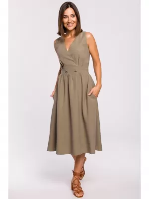 Rochie STYLOVE S224 KAKI