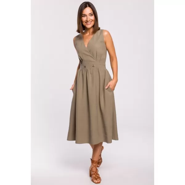  Rochie STYLOVE S224 KAKI 