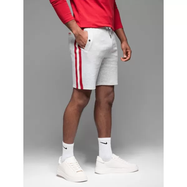  Pantaloni scurți pentru bărbați OMBRE OM-SRSK-0156 MELANGE GRI 
