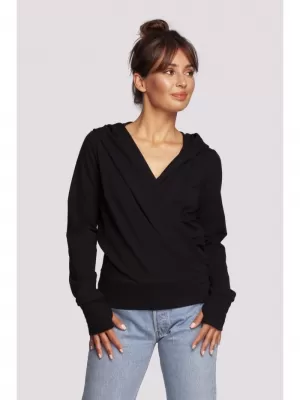 Hanorac de dama BEWEAR B246 NEGRU