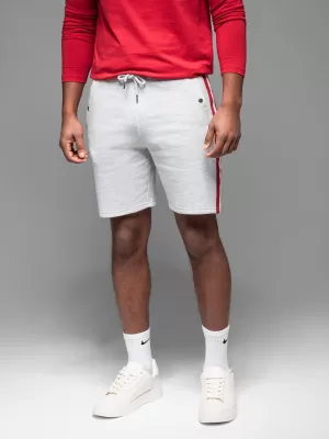 Pantaloni scurți pentru bărbați OMBRE OM-SRSK-0156 MELANGE GRI