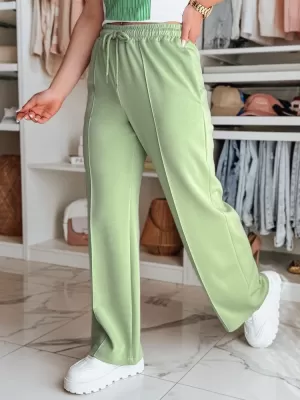 Pantalonii pentru doamne DSTREET DRESSANIK UY2698 VERDE