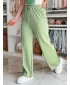 Pantalonii pentru doamne DSTREET DRESSANIK UY2698 VERDE