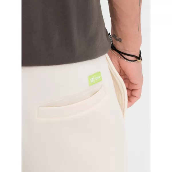  Pantaloni scurți pentru bărbați OMBRE OU-SRBC-0101 CREMĂ 