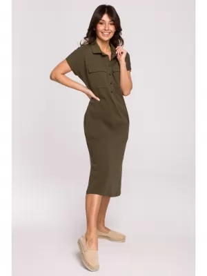 Rochie BEWEAR B222 KAKI