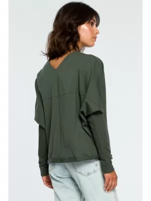 Bluza de dama BEWEAR B094 VERDE MILITAR