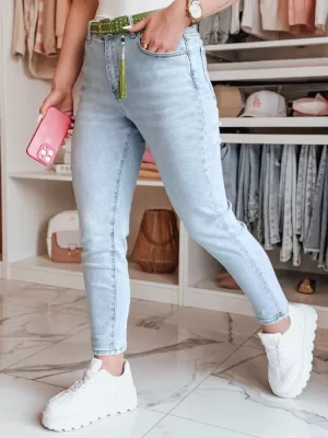 Pantalonii pentru doamne DSTREET FITARINKA UY2422 ALBASTRU