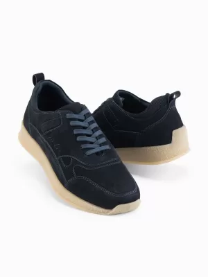 Pantofi pentru bărbați OMBRE OM-FOSL-0205 ALBASTRU MARIN