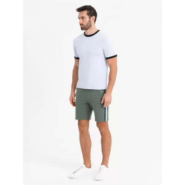  Pantaloni scurți pentru bărbați OMBRE OM-SRSK-0156 MĂSLIN 