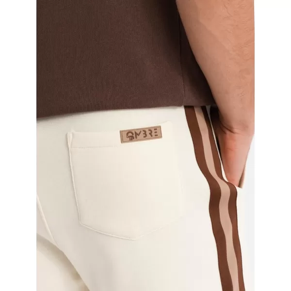  Pantaloni scurți pentru bărbați OMBRE OM-SRSK-0156 CREMĂ 