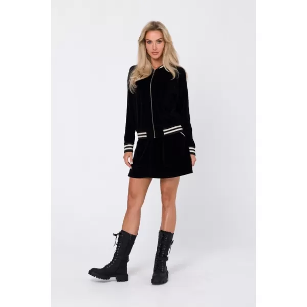  Hanorac de dama MOE M766 NEGRU 