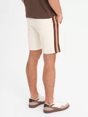 Pantaloni scurți pentru bărbați OMBRE OM-SRSK-0156 CREMĂ