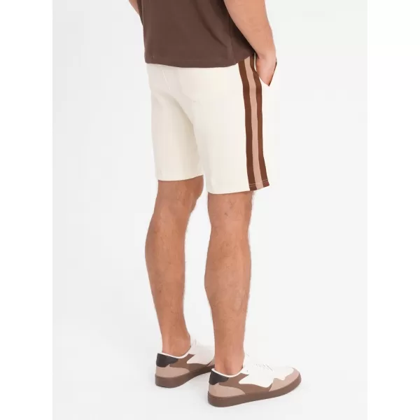  Pantaloni scurți pentru bărbați OMBRE OM-SRSK-0156 CREMĂ 
