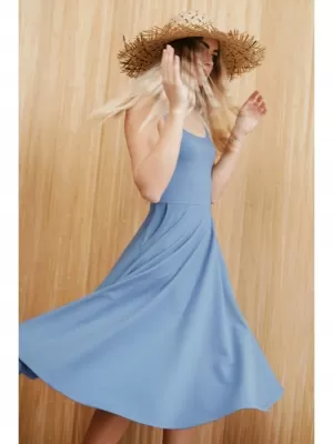 Rochie BEWEAR B218 ALBASTRU
