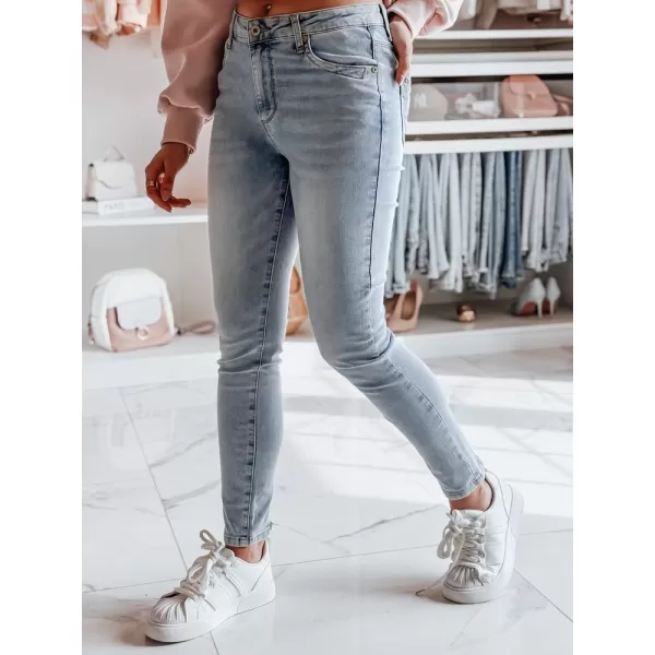  Pantalonii pentru doamne DSTREET ZIPSKINS UY2385 ALBASTRU DESCHIS 