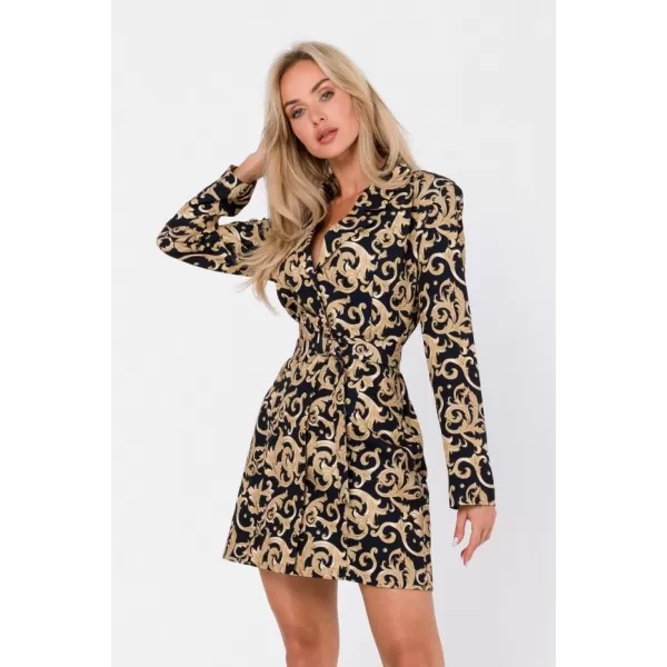  Rochie MOE M750 NEGRU/MARO 