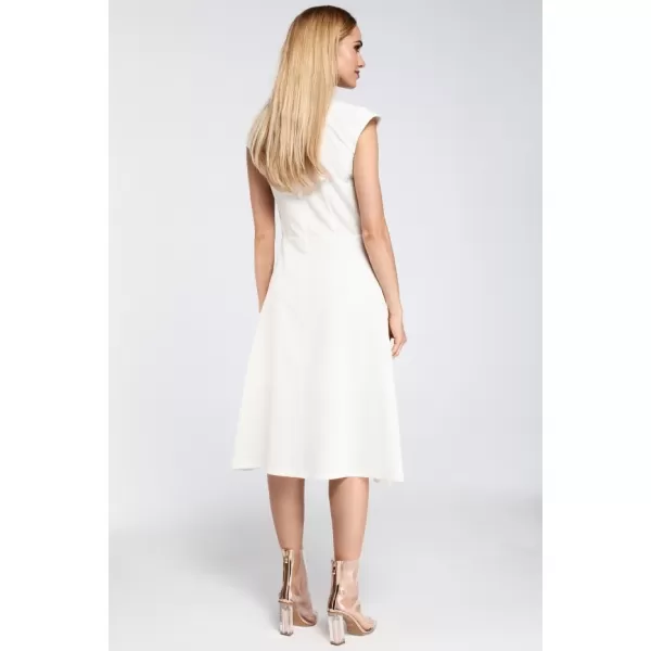  Rochie MOE M296 ECRU-nefun ALB 
