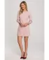 Rochie MAKOVER K148 ROZ CREPONAT