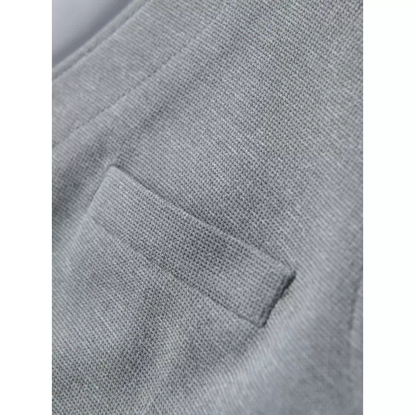  Vestă OMBRE OM-BLZV-0146 MELANGE GRI 