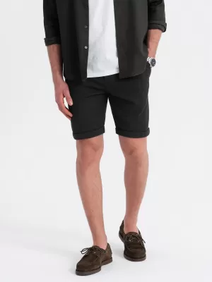 Pantaloni scurţi OMBRE OM-SRCS-0170 NEGRU