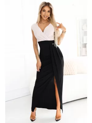 Rochie NUMOCO 451-3 NEGRU/BEJ