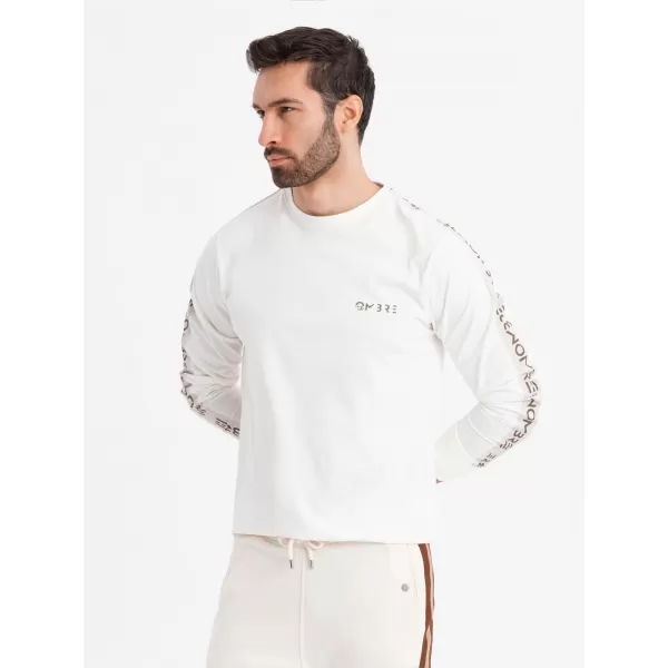  Cămaşă OMBRE OM-LSCL-0127 ALB RUPT 